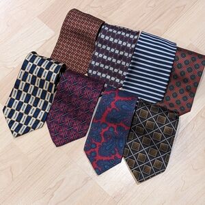 Silk Tie Lot Of 8